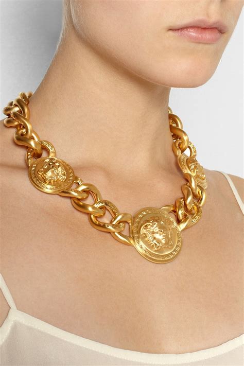 echt gold versace kette|versace gold chain necklace.